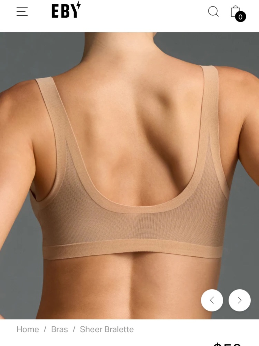 NWT EBY Sheer Bralette in Wine size Large - Picture 11 of 13